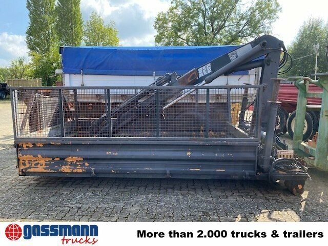 Meiller Abrollcontainer mit Kran Hiab 071 AW B3, ca. - Abrollcontainer: das Bild 2 Meiller Abrollcontainer mit Kran Hiab 071 AW B3, ca. - Abrollcontainer: das Bild 2