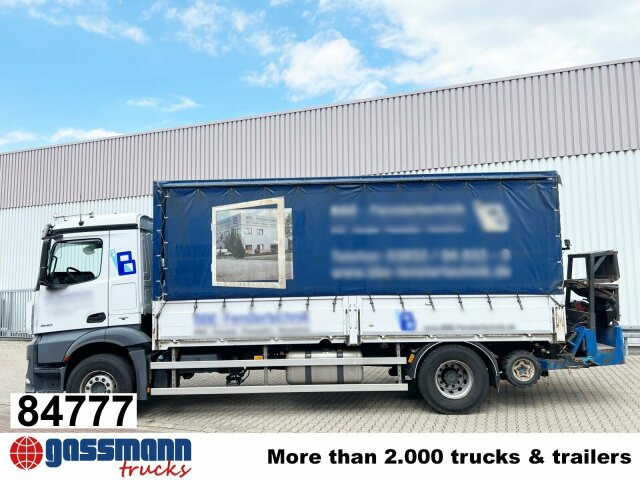 Mercedes-Benz Antos 1840 L 4x2, Aufnahme für Mitnahmestapler - Pritsche LKW: das Bild 1 Mercedes-Benz Antos 1840 L 4x2, Aufnahme für Mitnahmestapler - Pritsche LKW: das Bild 1