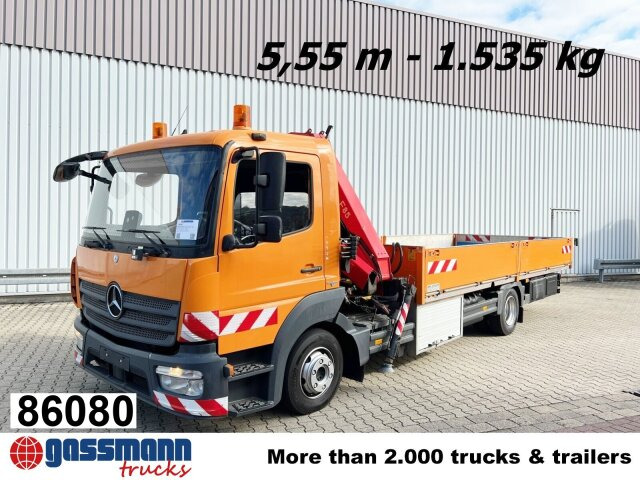 Mercedes-Benz Atego 1023 L 4x2 mit Kran Fassi F85B.0.21 - Pritsche LKW, Autokran: das Bild 1 Mercedes-Benz Atego 1023 L 4x2 mit Kran Fassi F85B.0.21 - Pritsche LKW, Autokran: das Bild 1