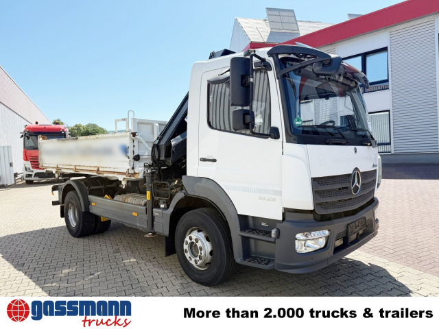 Kipper, Autokran Mercedes-Benz Atego 1623 4x2 mit Kran Hiab X-HiDuo 108B-2,: das Bild 10