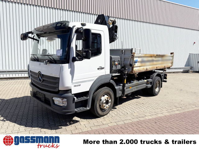 Kipper, Autokran Mercedes-Benz Atego 1623 4x2 mit Kran Hiab X-HiDuo 108B-2,: das Bild 8