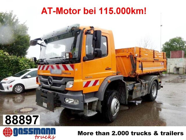 Mercedes-Benz Atego 1624 AK 4x4, AT-Motor, - Kipper, Autokran: das Bild 1 Mercedes-Benz Atego 1624 AK 4x4, AT-Motor, - Kipper, Autokran: das Bild 1