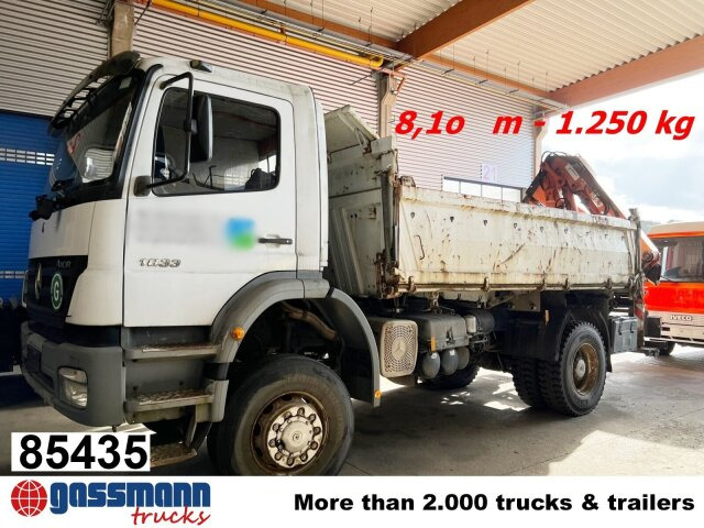 Mercedes-Benz Axor 1833 AK 4x4 mit Heckkran Atlas 105.2-A2L - Kipper, Autokran: das Bild 1 Mercedes-Benz Axor 1833 AK 4x4 mit Heckkran Atlas 105.2-A2L - Kipper, Autokran: das Bild 1