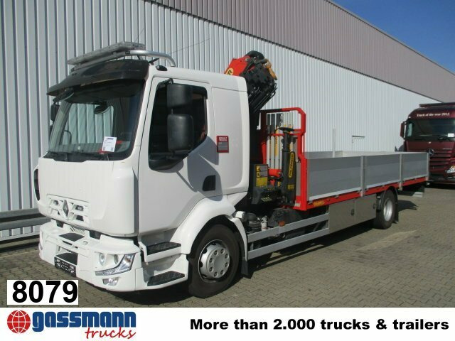 Renault Midlum 220 DXi 4x2 mit Kran Palfinger PK 11001 - Pritsche LKW, Autokran: das Bild 1 Renault Midlum 220 DXi 4x2 mit Kran Palfinger PK 11001 - Pritsche LKW, Autokran: das Bild 1