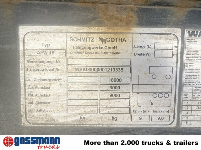 Schmitz Cargobull AWF 18 - Container/ Wechselfahrgestell Anhänger: das Bild 5 Schmitz Cargobull AWF 18 - Container/ Wechselfahrgestell Anhänger: das Bild 5