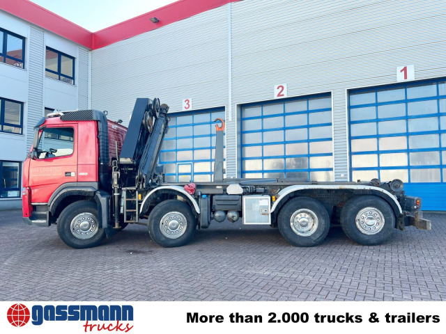 Volvo FM 460 8x2-6, Lenk-/Liftachse, Kran HMF 2020-K4, - Abrollkipper, Autokran: das Bild 3 Volvo FM 460 8x2-6, Lenk-/Liftachse, Kran HMF 2020-K4, - Abrollkipper, Autokran: das Bild 3