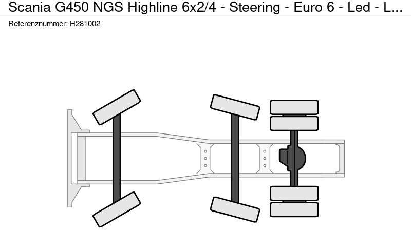 Scania G450 NGS Highline 6x2/4 - Steering - Euro 6 - Led - Leather - Chassis cover - Sattelzugmaschine: das Bild 5 Scania G450 NGS Highline 6x2/4 - Steering - Euro 6 - Led - Leather - Chassis cover - Sattelzugmaschine: das Bild 5