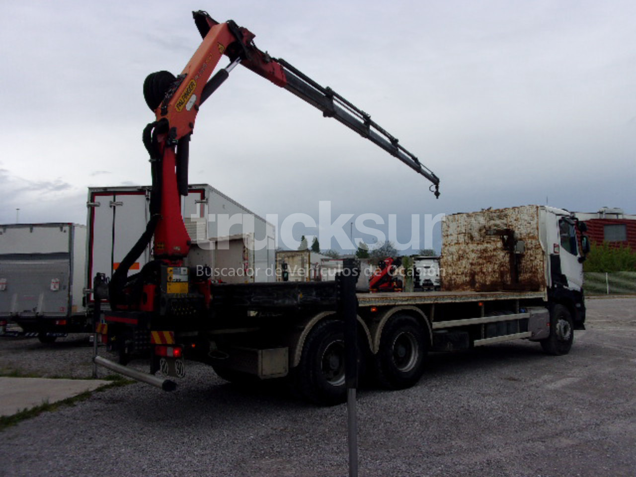 Pritsche LKW, Autokran RENAULT C380.26: das Bild 6