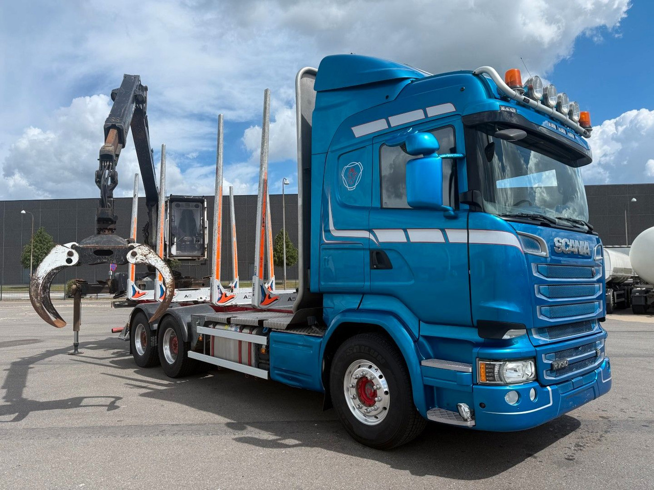 Scania R730 V8 6x4 Palfinger Epsilon M12L80 / Holz Wood - Holztransporter, Autokran: das Bild 2 Scania R730 V8 6x4 Palfinger Epsilon M12L80 / Holz Wood - Holztransporter, Autokran: das Bild 2