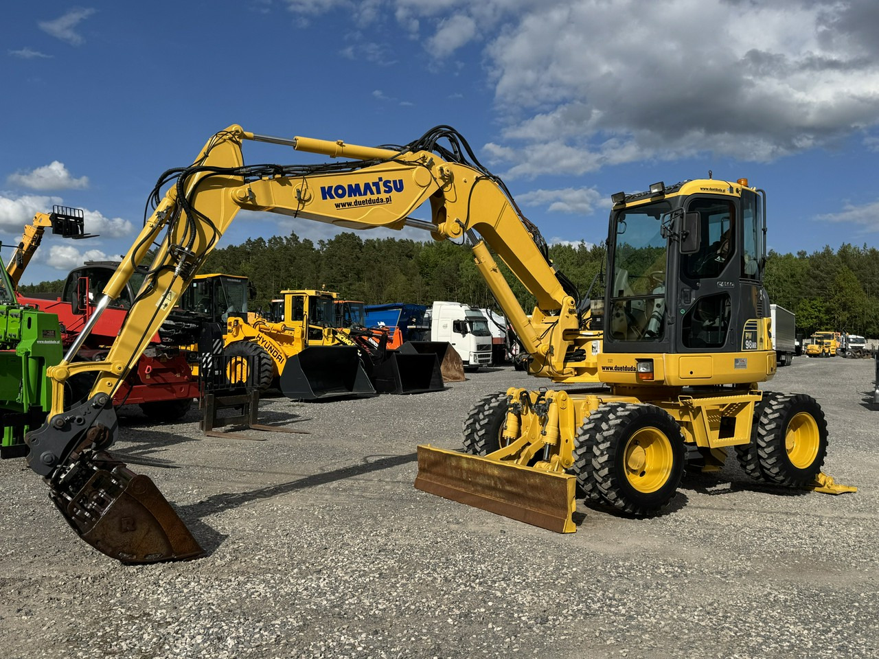 Komatsu PW 98 MR 8 Pług + Podpory 10ton Szybkozłącze - Mobilbagger: das Bild 1 Komatsu PW 98 MR 8 Pług + Podpory 10ton Szybkozłącze - Mobilbagger: das Bild 1