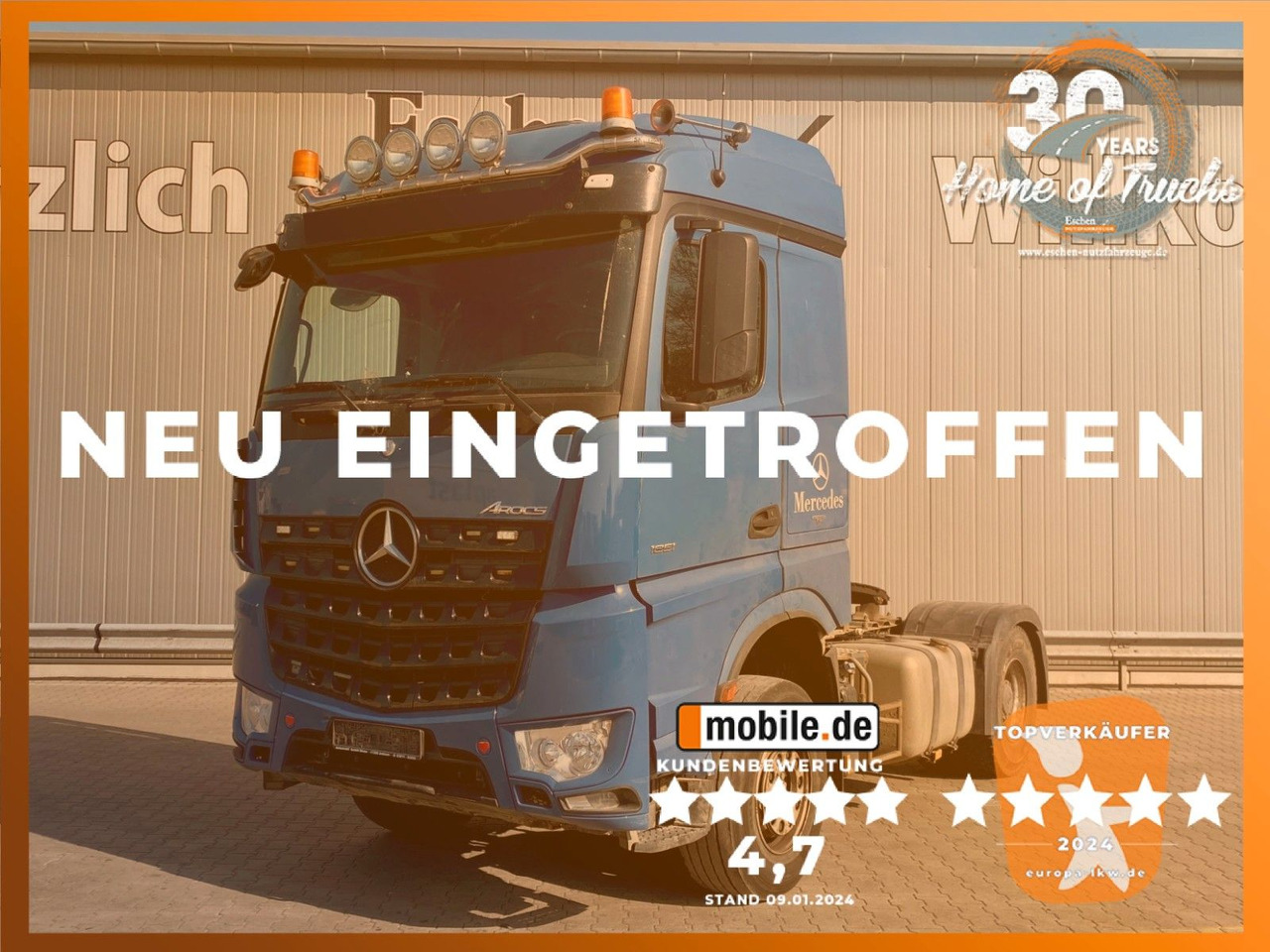 Mercedes-Benz 1851 Arocs LS | 2x Hydraulik*Reifen:70%*1.Hd*AC - Sattelzugmaschine: das Bild 1 Mercedes-Benz 1851 Arocs LS | 2x Hydraulik*Reifen:70%*1.Hd*AC - Sattelzugmaschine: das Bild 1