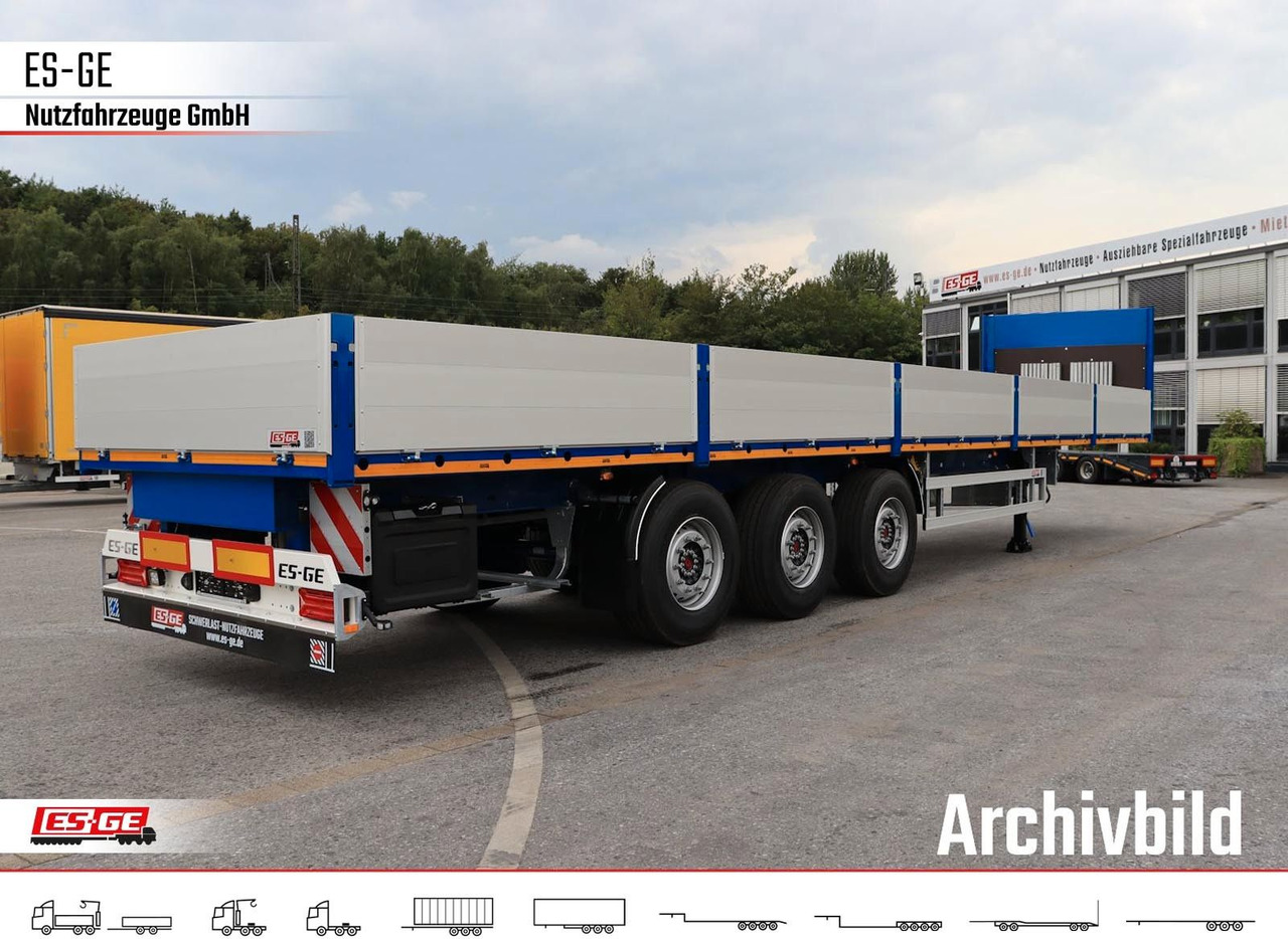 ES-GE 3-Achs Sattelanhänger - Bordwände + CV - Pritschenauflieger/ Plattformauflieger: das Bild 4 ES-GE 3-Achs Sattelanhänger - Bordwände + CV - Pritschenauflieger/ Plattformauflieger: das Bild 4