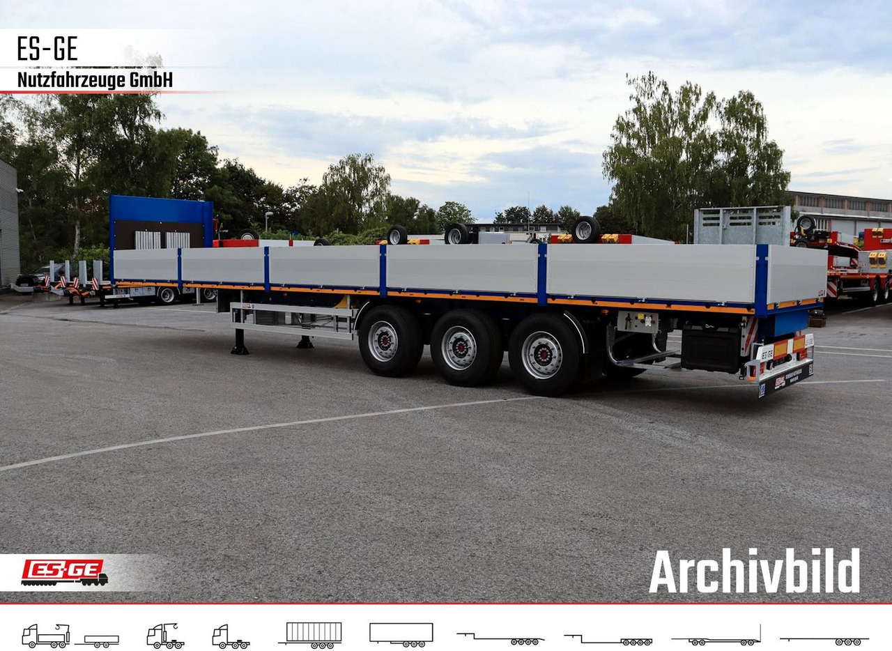 ES-GE 3-Achs Sattelanhänger - Bordwände + CV - Pritschenauflieger/ Plattformauflieger: das Bild 3 ES-GE 3-Achs Sattelanhänger - Bordwände + CV - Pritschenauflieger/ Plattformauflieger: das Bild 3