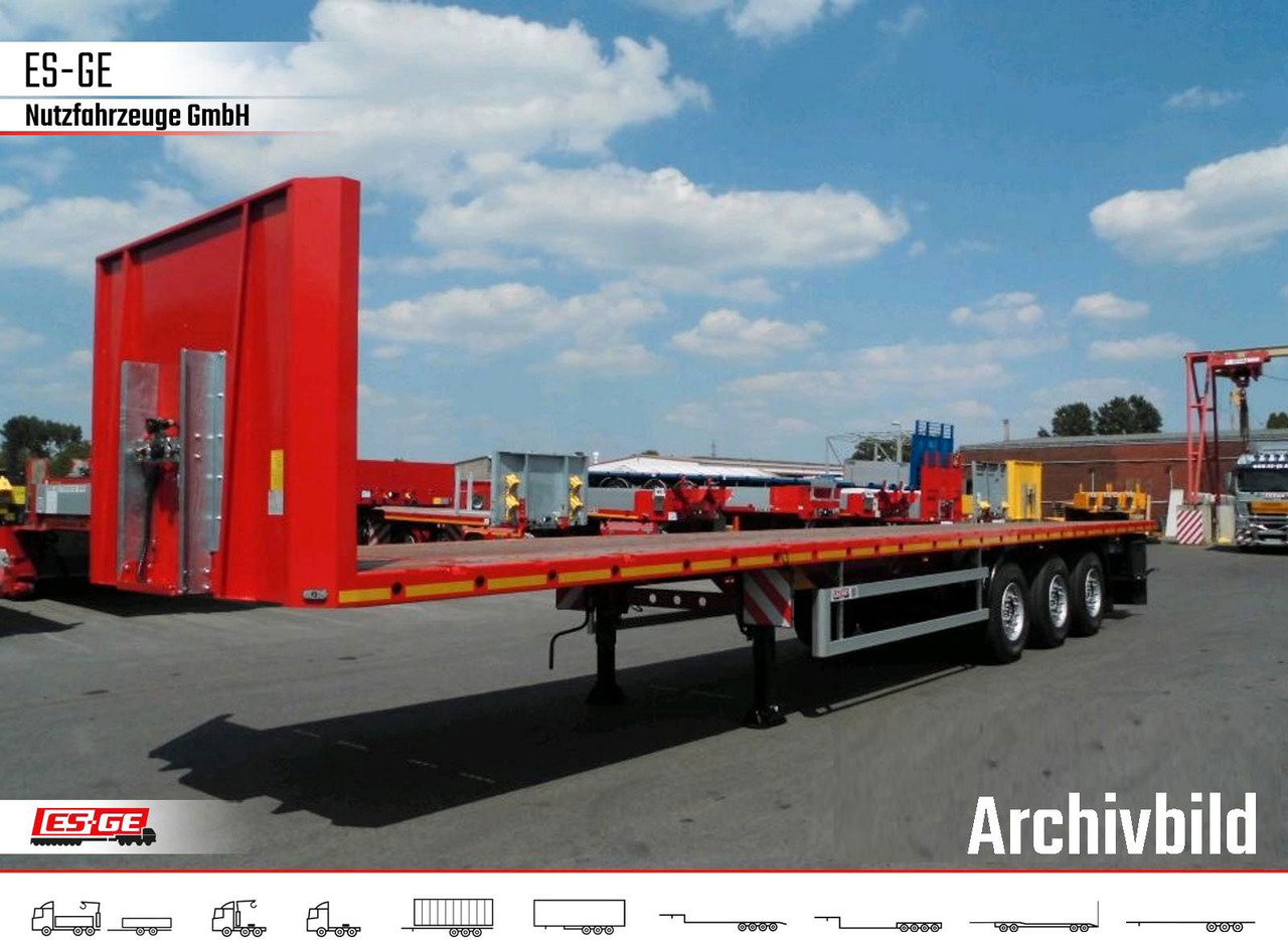 ES-GE 3-Achs Sattelanhänger - Rungen + CV - Pritschenauflieger/ Plattformauflieger: das Bild 1 ES-GE 3-Achs Sattelanhänger - Rungen + CV - Pritschenauflieger/ Plattformauflieger: das Bild 1