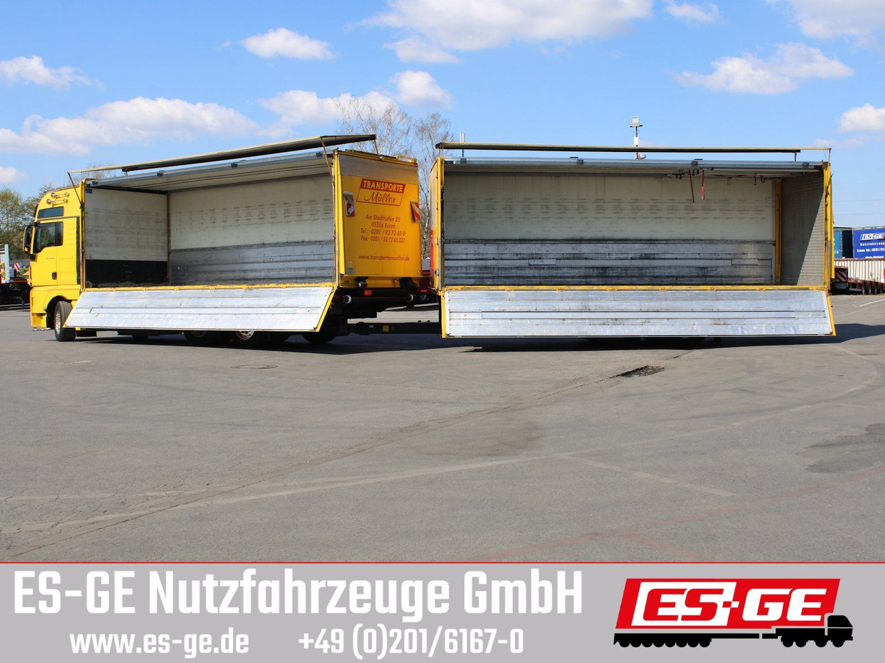 MAN 6x2 LKW mit Tandemanhänger - Getränkeaufbau LKW: das Bild 1 MAN 6x2 LKW mit Tandemanhänger - Getränkeaufbau LKW: das Bild 1