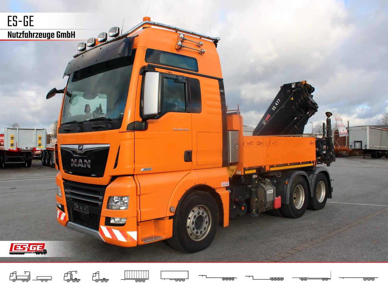 MAN TGX 26.540 + HIABV-Ladekran 477E-4 HIPRO MAN TGX 26.540 + HIABV-Ladekran 477E-4 HIPRO - Pritsche LKW, Autokran: das Bild 2 MAN TGX 26.540 + HIABV-Ladekran 477E-4 HIPRO MAN TGX 26.540 + HIABV-Ladekran 477E-4 HIPRO - Pritsche LKW, Autokran: das Bild 2