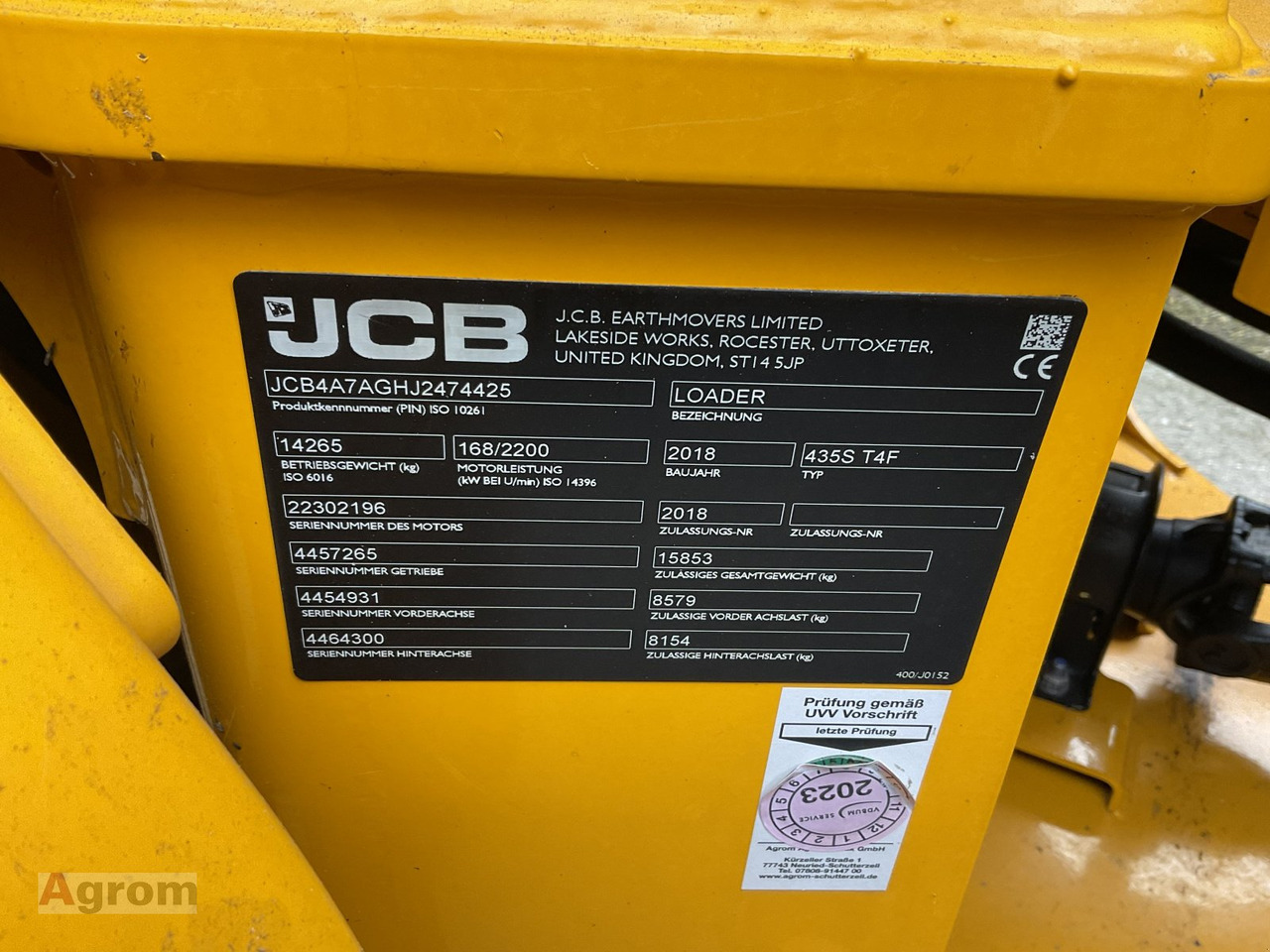 JCB 435 S Agri HighLift - Radlader: das Bild 2 JCB 435 S Agri HighLift - Radlader: das Bild 2