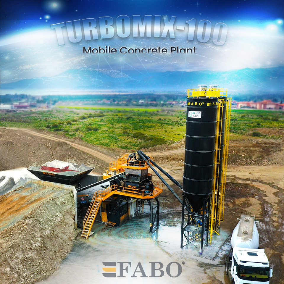 Betonmischanlage, Zustand - NEU FABO mobile concrete batching plant: das Bild 1