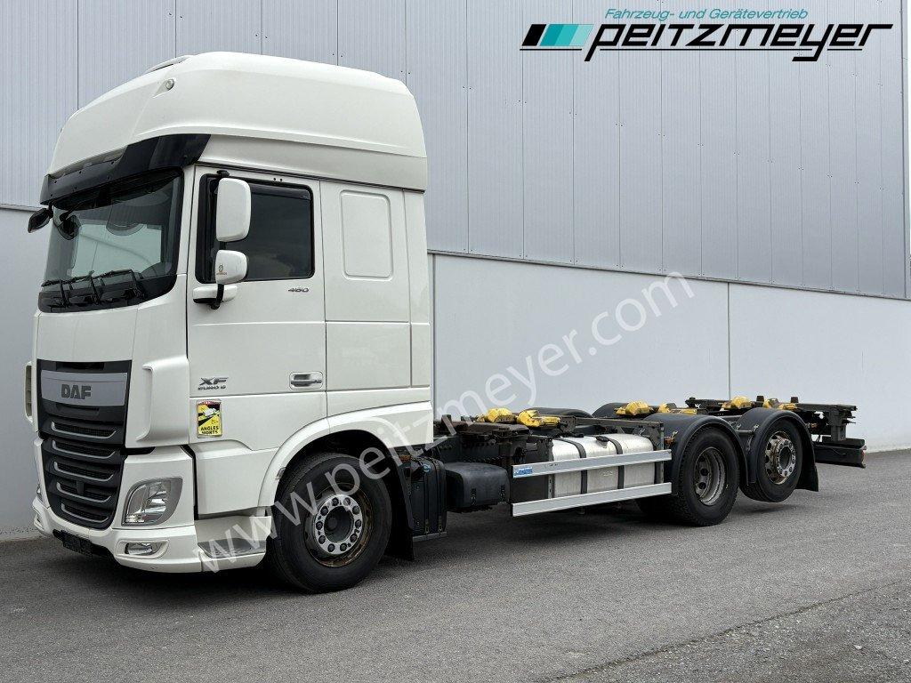 DAF XF 460 FAN 6x2 Lenkachse, Standklima Intarder, SDG - höhenverstellbar - Containerwagen/ Wechselfahrgestell LKW: das Bild 1 DAF XF 460 FAN 6x2 Lenkachse, Standklima Intarder, SDG - höhenverstellbar - Containerwagen/ Wechselfahrgestell LKW: das Bild 1