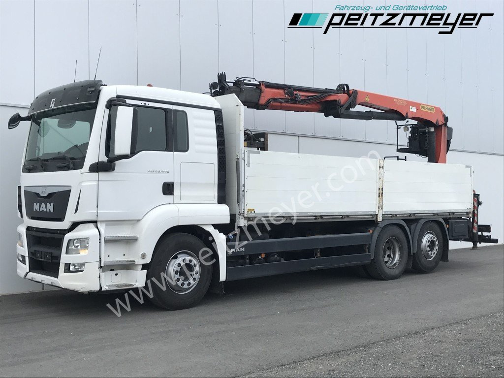 Pritsche LKW, Autokran MAN TGS 26.440 FL 6x2 Palfinger PK 21001 L Steinzange, EU 6, Lenkachse: das Bild 16