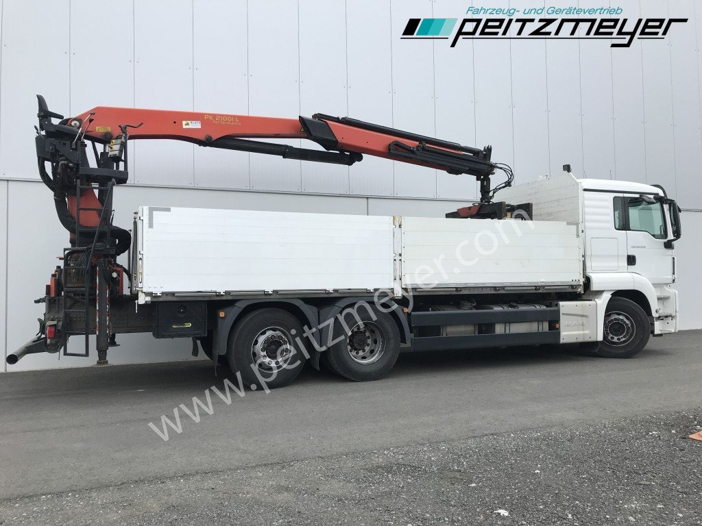 Pritsche LKW, Autokran MAN TGS 26.440 FL 6x2 Palfinger PK 21001 L Steinzange, EU 6, Lenkachse: das Bild 8