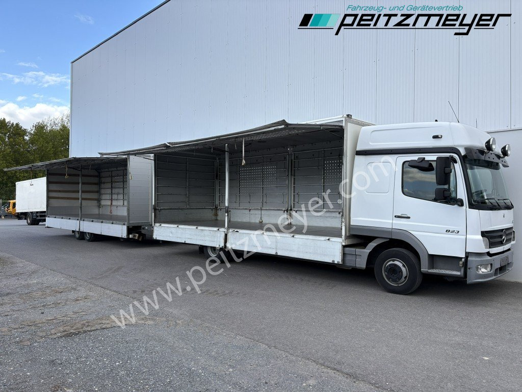 Koffer LKW MERCEDES-BENZ Atego 823 L Geflügelpritsche L - Fahrerhaus, Klima, 2 x AHK: das Bild 45