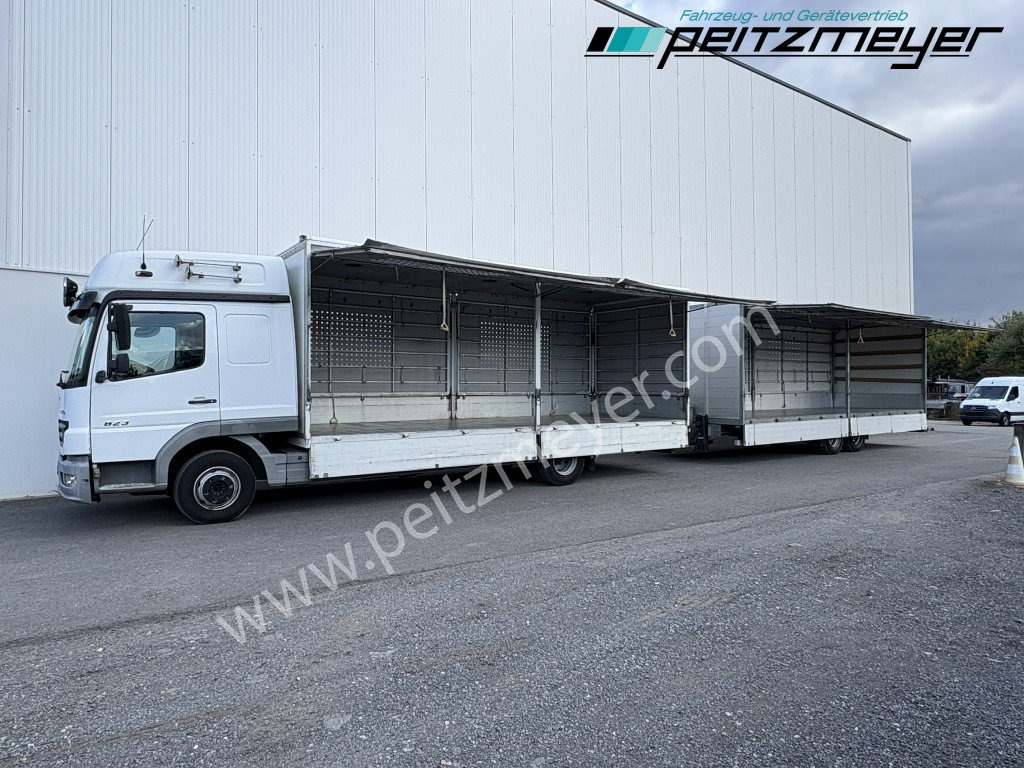 Koffer LKW MERCEDES-BENZ Atego 823 L Geflügelpritsche L - Fahrerhaus, Klima, 2 x AHK: das Bild 46