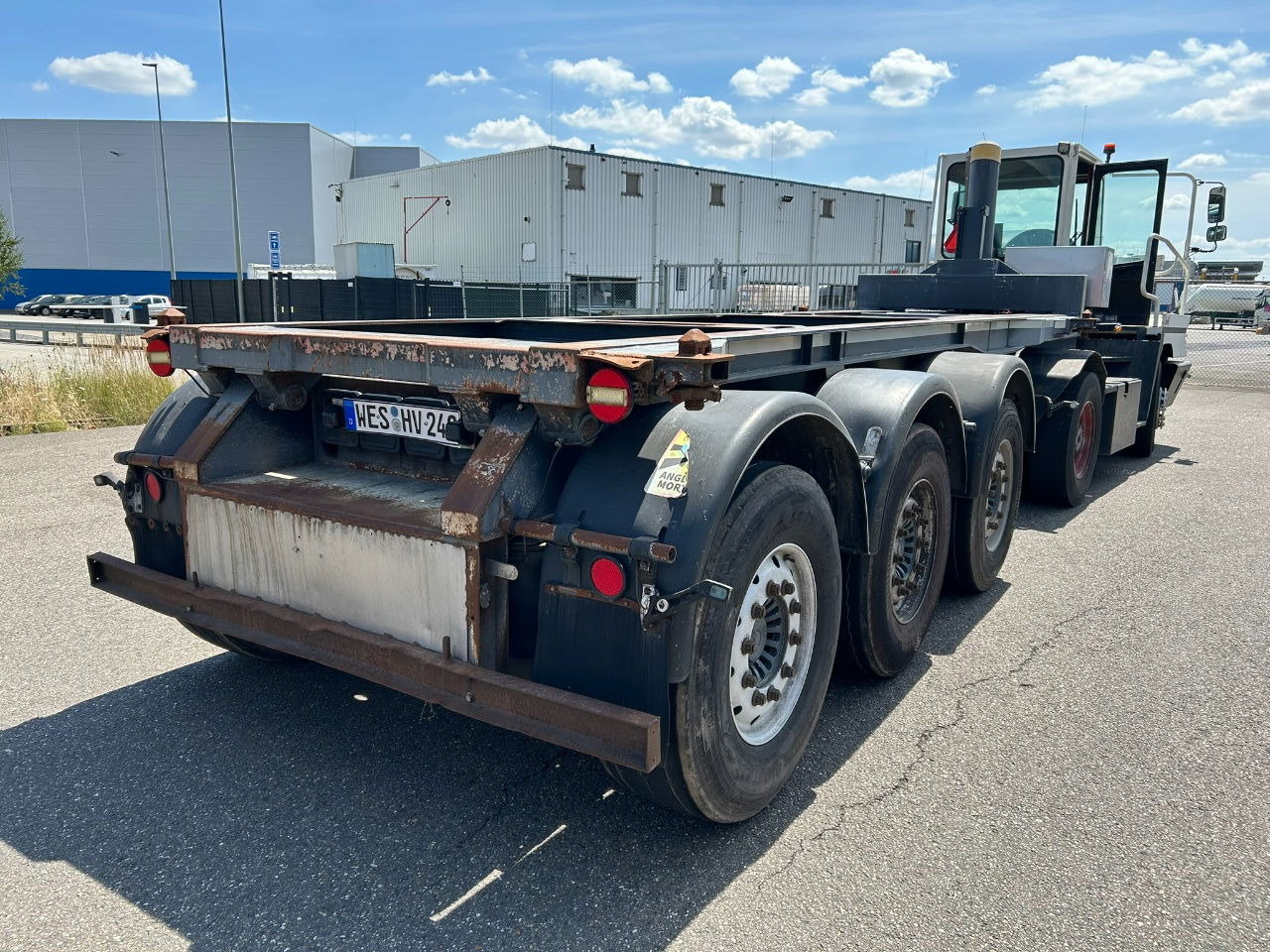 Mafa 20 ft tipping chassis / disc brakes / lifting axle / alcoa wheels / - Container/ Wechselfahrgestell Auflieger: das Bild 3 Mafa 20 ft tipping chassis / disc brakes / lifting axle / alcoa wheels / - Container/ Wechselfahrgestell Auflieger: das Bild 3