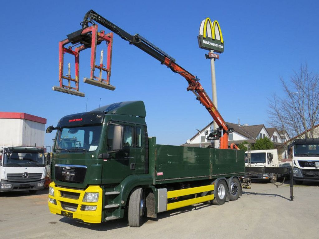 MAN TG-S 26.400 6x2-2 BL Pritsche Heckkran Atlas 165 - LKW, Autokran: das Bild 1 MAN TG-S 26.400 6x2-2 BL Pritsche Heckkran Atlas 165 - LKW, Autokran: das Bild 1