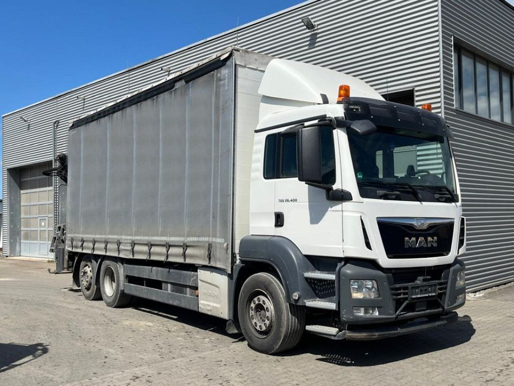MAN TG-S 26.400 6x2-2 BL Pritsche Heckkran 5xhydr.Au - Autokran: das Bild 2 MAN TG-S 26.400 6x2-2 BL Pritsche Heckkran 5xhydr.Au - Autokran: das Bild 2