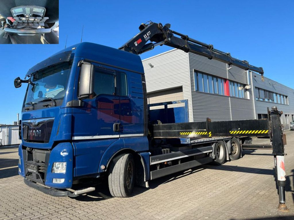 MAN TG-X 26.480 6x2 Pritsche Kran Hiab 477 + Funk - Pritsche LKW, Autokran: das Bild 2 MAN TG-X 26.480 6x2 Pritsche Kran Hiab 477 + Funk - Pritsche LKW, Autokran: das Bild 2