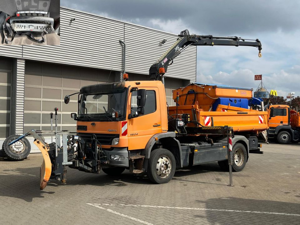 MERCEDES-BENZ Atego 1624 AK 4x4 2-Achs Allradkipper Kran Winterdienst - Kipper, Autokran: das Bild 1 MERCEDES-BENZ Atego 1624 AK 4x4 2-Achs Allradkipper Kran Winterdienst - Kipper, Autokran: das Bild 1