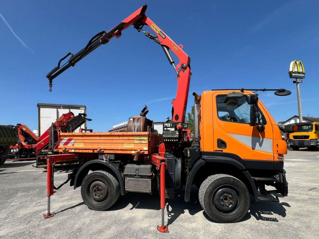 Mercedes-Benz Unimog U20 2-Achs Allradkipper Kran Palfinger Kr - Kipper, Autokran: das Bild 3 Mercedes-Benz Unimog U20 2-Achs Allradkipper Kran Palfinger Kr - Kipper, Autokran: das Bild 3