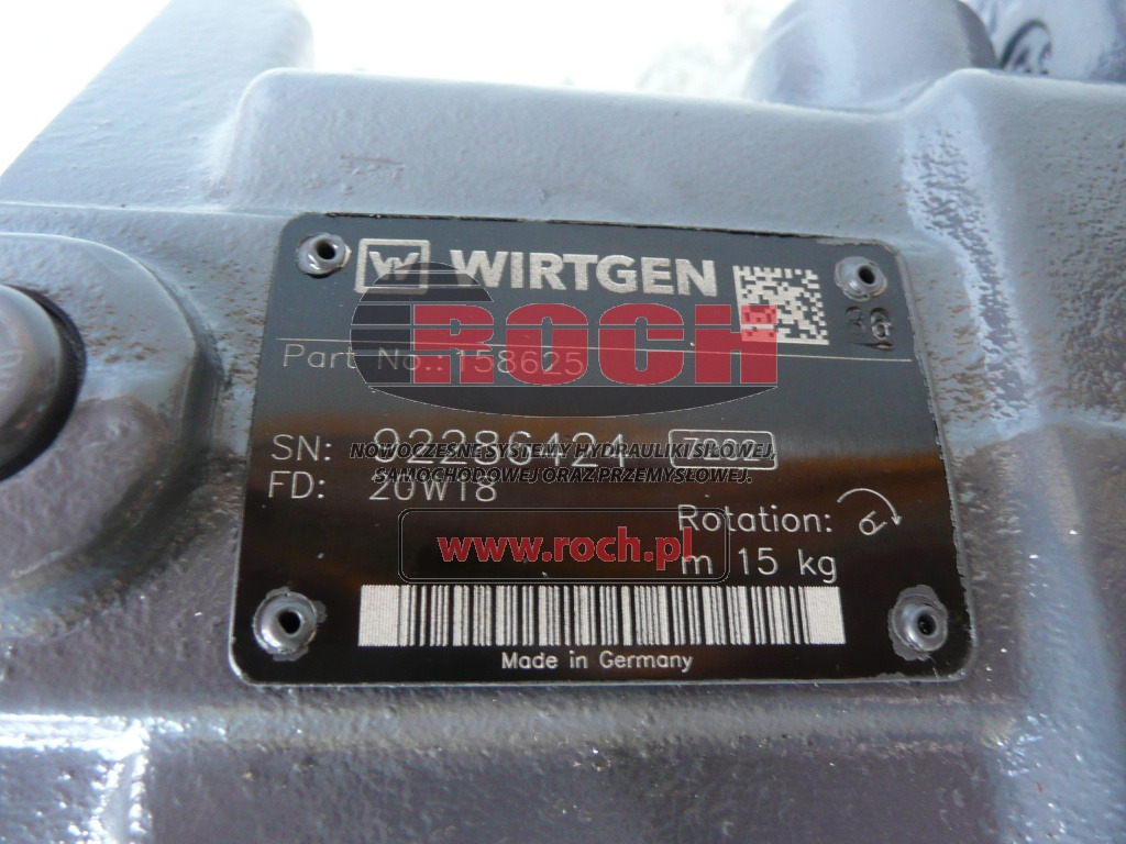 WIRTGEN 158625 - Hydraulikpumpe: das Bild 2 WIRTGEN 158625 - Hydraulikpumpe: das Bild 2