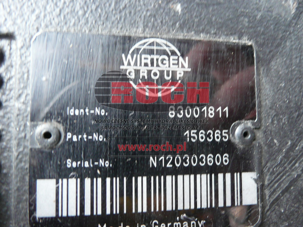 WIRTGEN 83001811 156365 - Hydraulikpumpe: das Bild 2 WIRTGEN 83001811 156365 - Hydraulikpumpe: das Bild 2