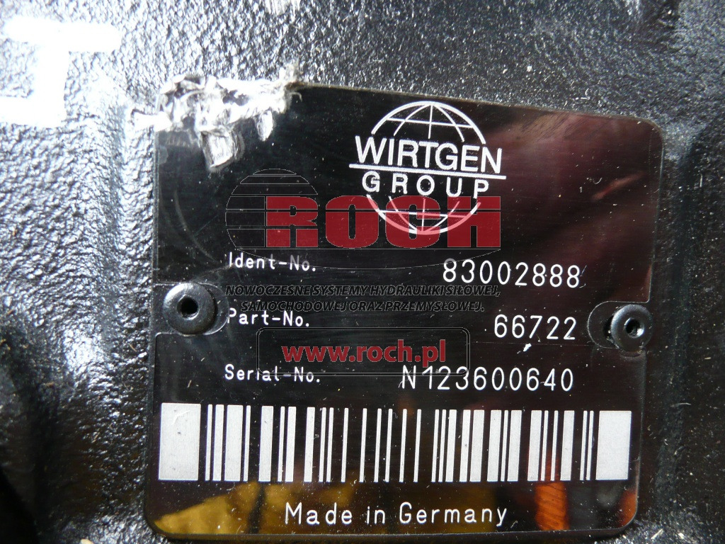 WIRTGEN 83002888 66722 - Hydraulikpumpe: das Bild 2 WIRTGEN 83002888 66722 - Hydraulikpumpe: das Bild 2