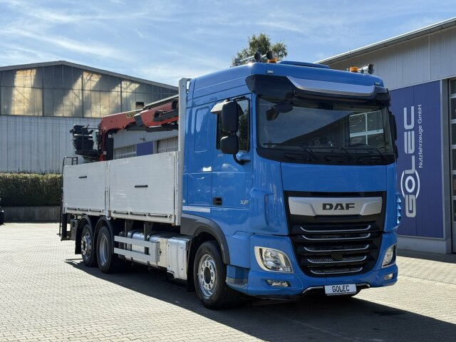 DAF XF 480 Pritsche Kran Plafinger 21000L - Pritsche LKW, Autokran: das Bild 1 DAF XF 480 Pritsche Kran Plafinger 21000L - Pritsche LKW, Autokran: das Bild 1