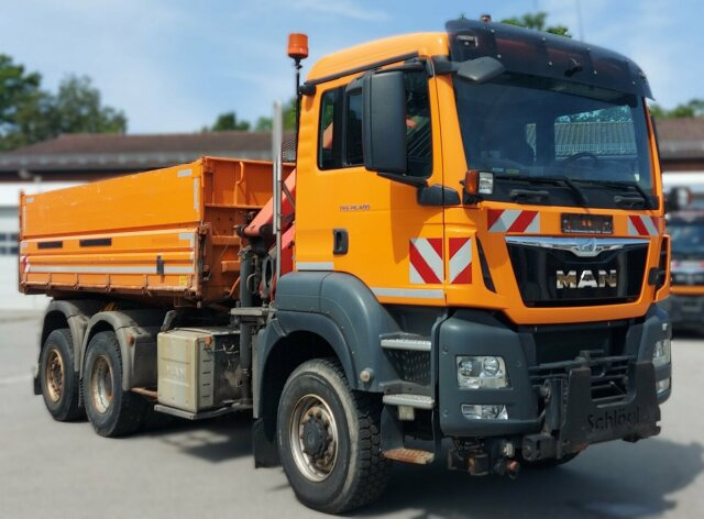 MAN TGS 28.400 6x4-4 Kipper Kran Palfinger PK9002 - Kipper, Autokran: das Bild 1 MAN TGS 28.400 6x4-4 Kipper Kran Palfinger PK9002 - Kipper, Autokran: das Bild 1