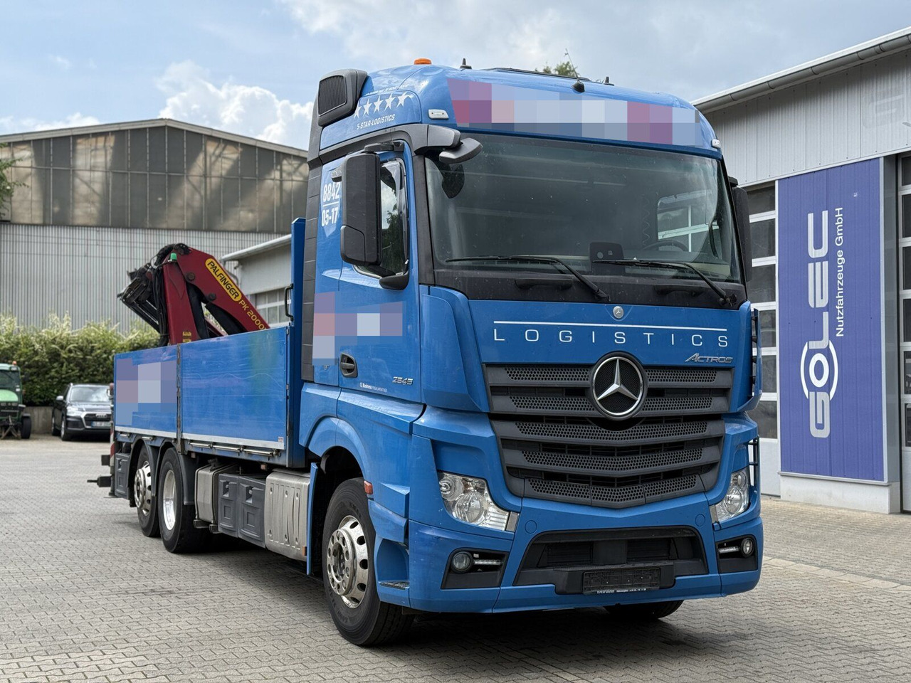 Mercedes-Benz ACTROS 2545 6x2 Pritsche Kran Palfinger PK20001K - Autokran: das Bild 1 Mercedes-Benz ACTROS 2545 6x2 Pritsche Kran Palfinger PK20001K - Autokran: das Bild 1
