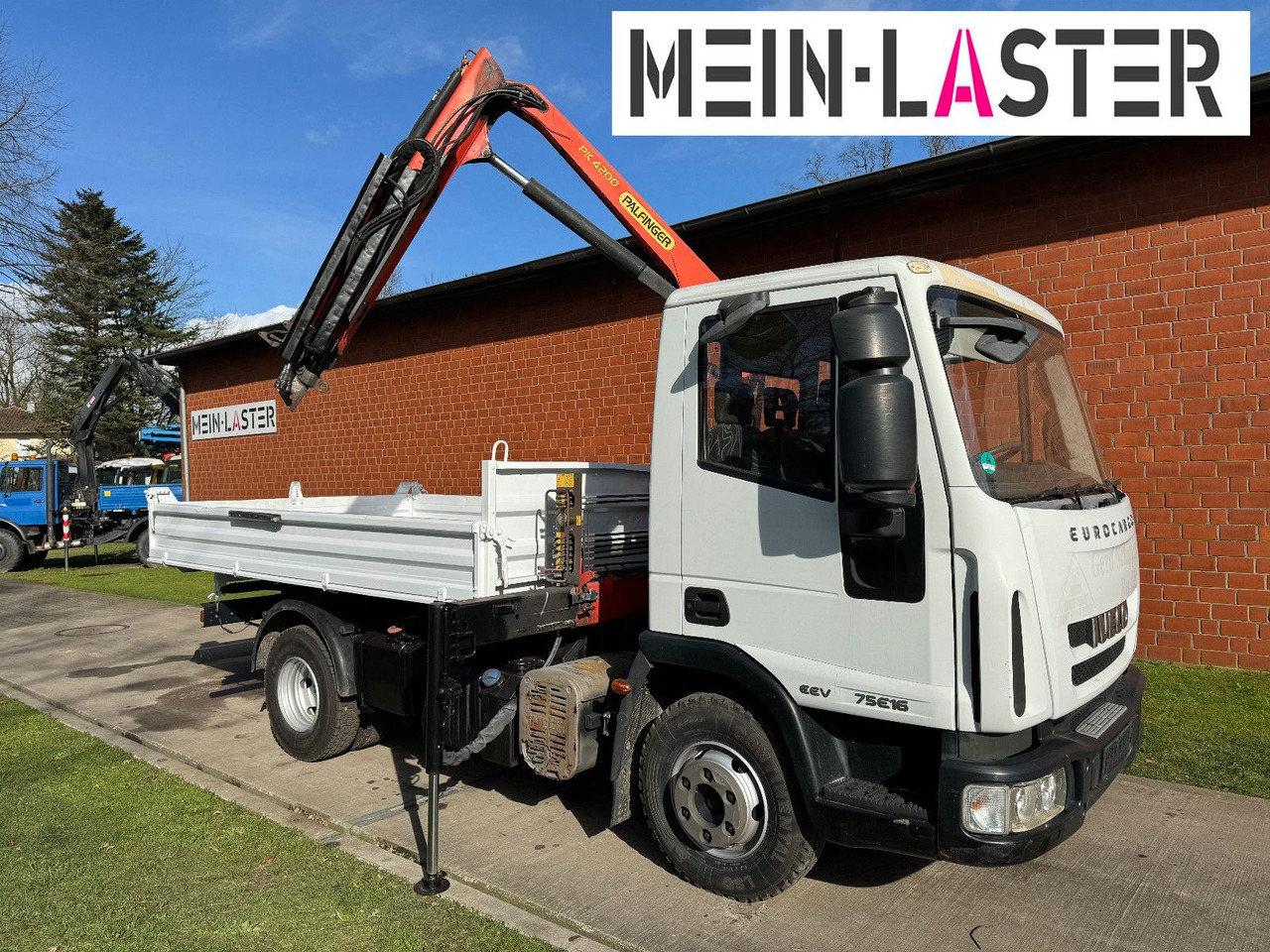 Kipper Transporter Iveco ML75E16 3 S-Kipper Kran PK  9,4m-550 kg Greifer: das Bild 12