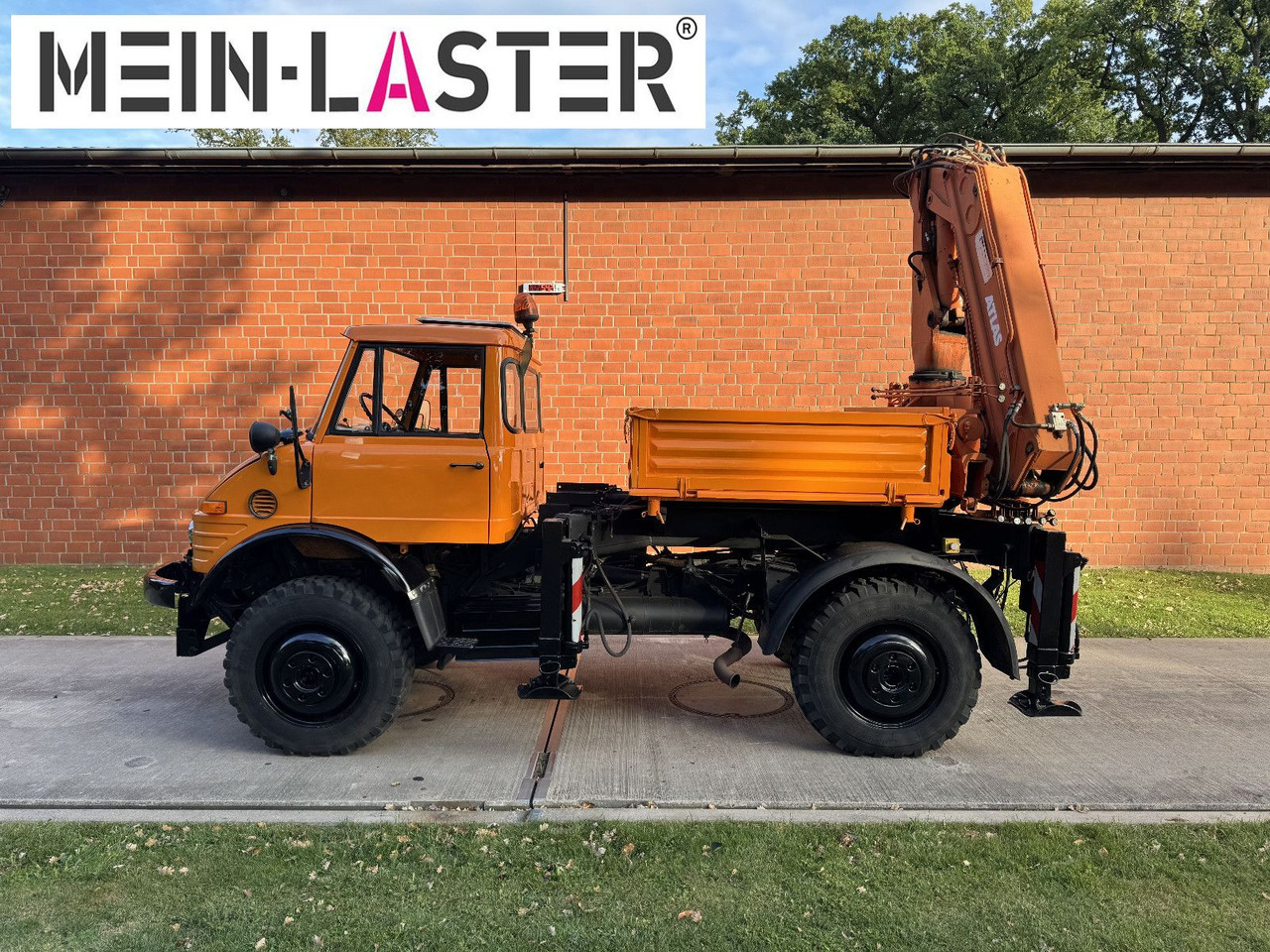Unimog U 1100 Atlas AK 3006 nur 14.215 km-1. Hand - Autokran, Pritsche LKW: das Bild 4 Unimog U 1100 Atlas AK 3006 nur 14.215 km-1. Hand - Autokran, Pritsche LKW: das Bild 4