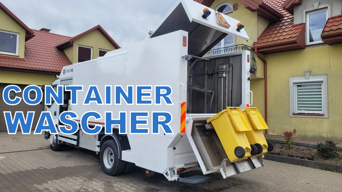 Renault Midlum CONTAINER WEASHER LAVACASSONETTI MYJKA - Müllwagen: das Bild 1 Renault Midlum CONTAINER WEASHER LAVACASSONETTI MYJKA - Müllwagen: das Bild 1