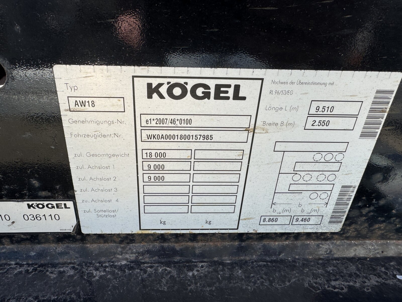 Kögel AW 18 AW 18 - Container/ Wechselfahrgestell Anhänger: das Bild 2 Kögel AW 18 AW 18 - Container/ Wechselfahrgestell Anhänger: das Bild 2