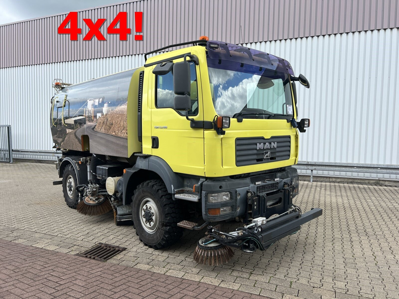 MAN TGM 13.280 4X4 BL TGM 13.280 4X4 BL, Kehhrmaschine Nothelfer Kobit K6 - LKW: das Bild 1 MAN TGM 13.280 4X4 BL TGM 13.280 4X4 BL, Kehhrmaschine Nothelfer Kobit K6 - LKW: das Bild 1