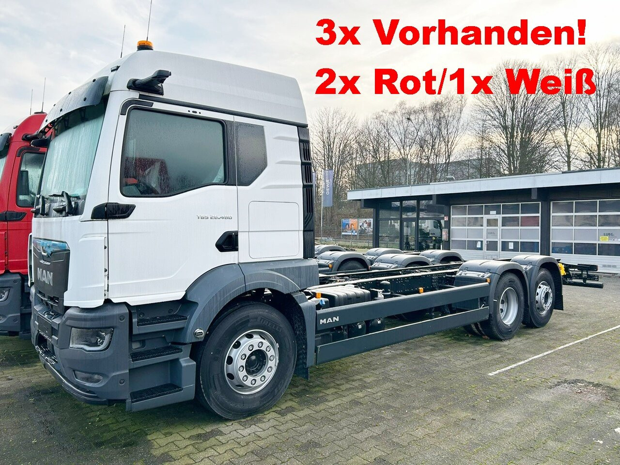 MAN TGS 26.480 6x2-4 BL CH TGS 26.480 6x2-4 BL CH, Lenk-/Lift, OptiView, LED, Navi, Motorabtrieb - Fahrgestell LKW: das Bild 2 MAN TGS 26.480 6x2-4 BL CH TGS 26.480 6x2-4 BL CH, Lenk-/Lift, OptiView, LED, Navi, Motorabtrieb - Fahrgestell LKW: das Bild 2