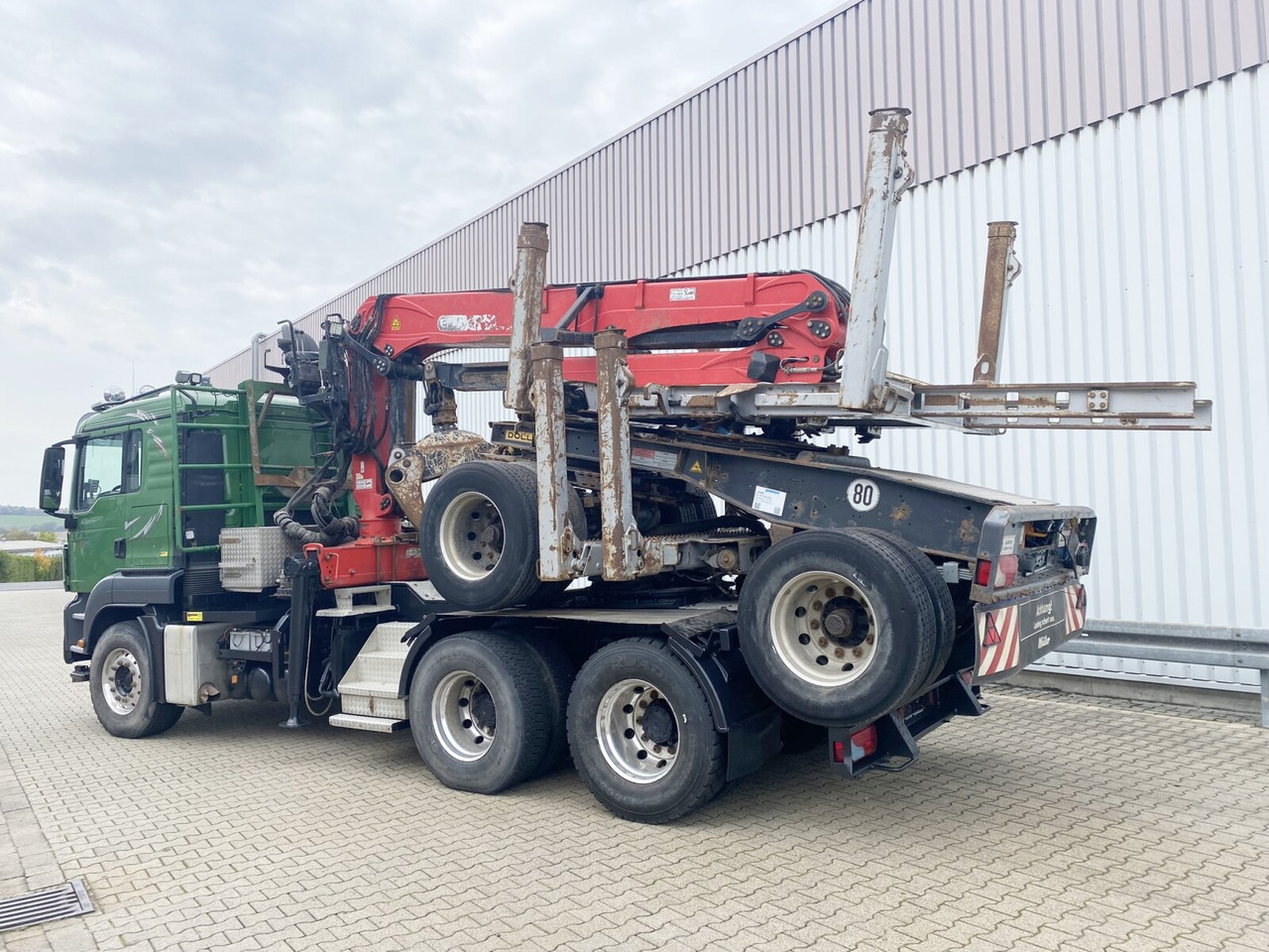 Holztransporter, Autokran MAN TGS 26.480 6x4 BB TGS 26.480 6x4 BB, Intarder, Kran Epsilon S270L88, Langholz: das Bild 12