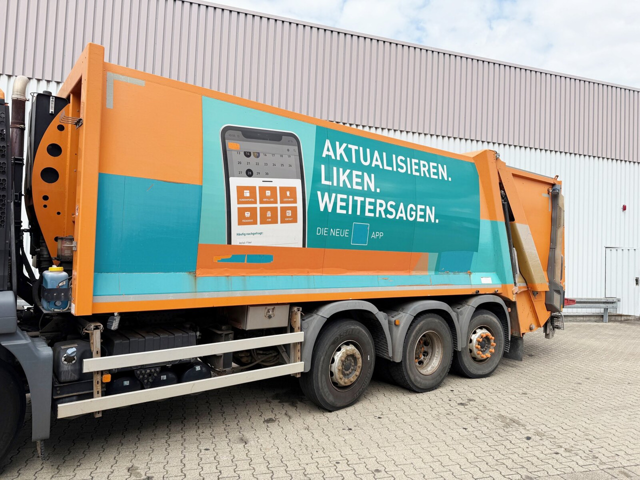 Müllwagen Für die Beförderung von Müll MAN TGS 35.360 8x2-6 BL TGS 35.360 8x2-6 BL, 2x Lenkachse, Zöller Medium XL, Zöller-Schüttung: das Bild 14