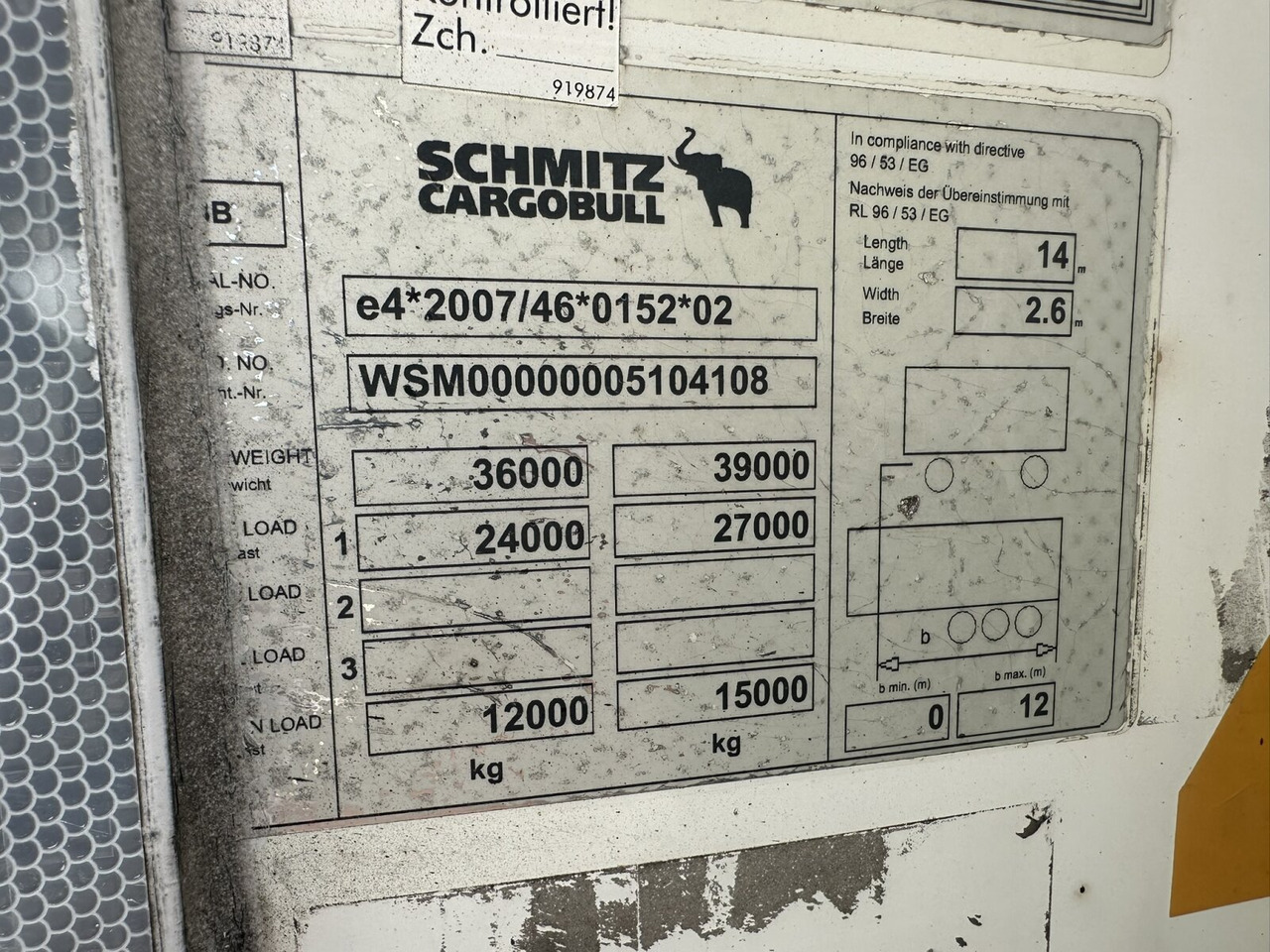 Schmitz Cargobull SKO 24/L-13.4 FP 60 COOL SKO 24/L-13.4 FP 60 COOL - Kühlkoffer Auflieger: das Bild 5 Schmitz Cargobull SKO 24/L-13.4 FP 60 COOL SKO 24/L-13.4 FP 60 COOL - Kühlkoffer Auflieger: das Bild 5