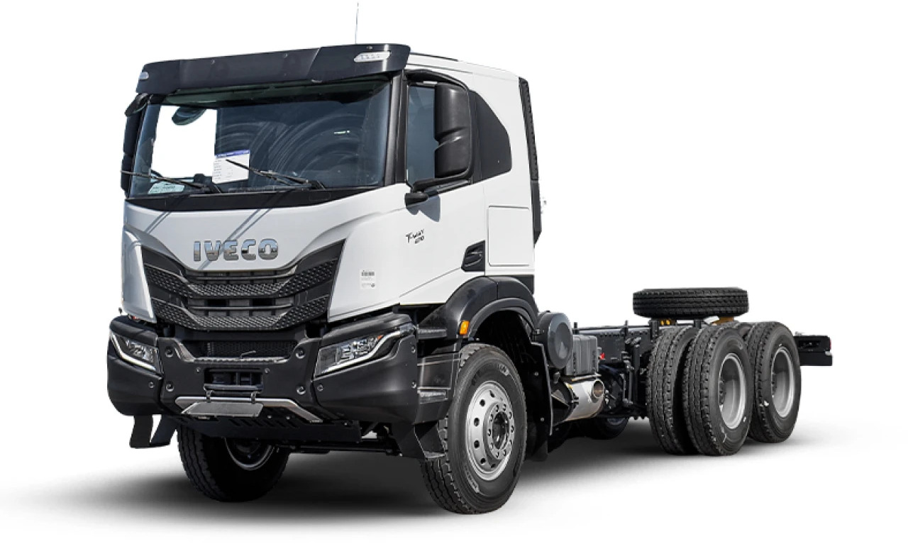 Iveco T-WAY AT380T43H 6x4 R20 Tyres Chassis - Barcelona Stock - Fahrgestell LKW: das Bild 1 Iveco T-WAY AT380T43H 6x4 R20 Tyres Chassis - Barcelona Stock - Fahrgestell LKW: das Bild 1