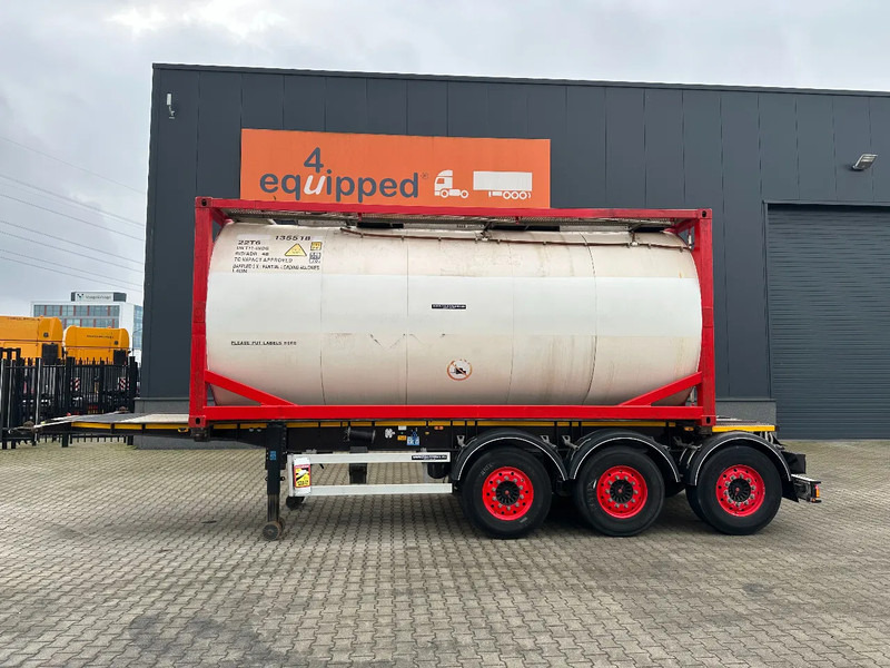 Burg 20FT ADR (EX/II, EX/III, FL, AT) Chassis + Tankcontainer 26.000L /3 baffels - Tankauflieger: das Bild 2 Burg 20FT ADR (EX/II, EX/III, FL, AT) Chassis + Tankcontainer 26.000L /3 baffels - Tankauflieger: das Bild 2